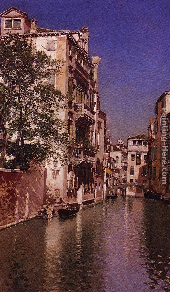 Canal San Giovane painting - Martin Rico y Ortega Canal San Giovane art painting